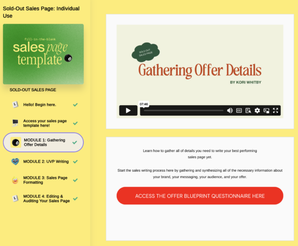 Sales Page Template - Image 2