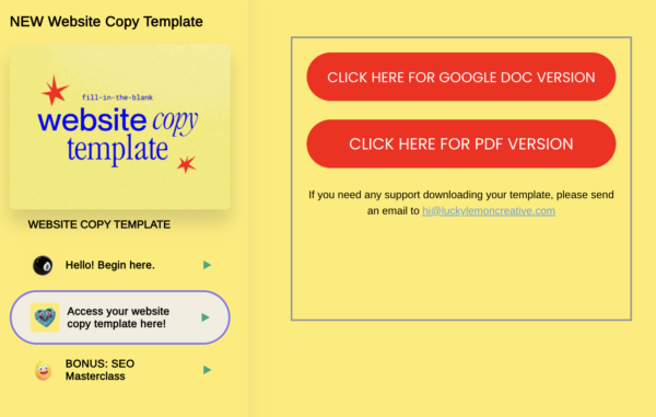 Website Copy Template - Image 2